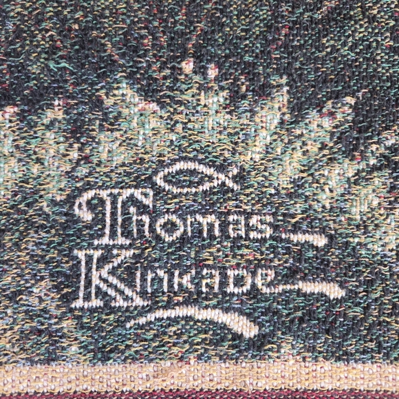 Thomas Kinkade Cabin Tapestry Throw - Picture 4 of 9